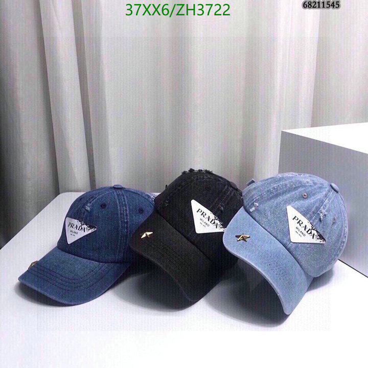 Cap -(Hat)-Prada, Code: ZH3722,$: 37USD