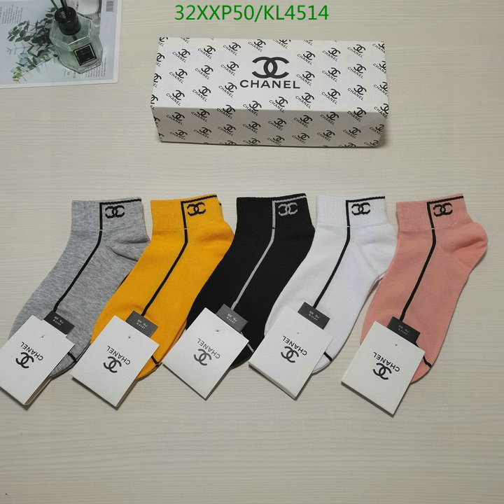 Sock-Chanel,Code: KL4514,$: 32USD