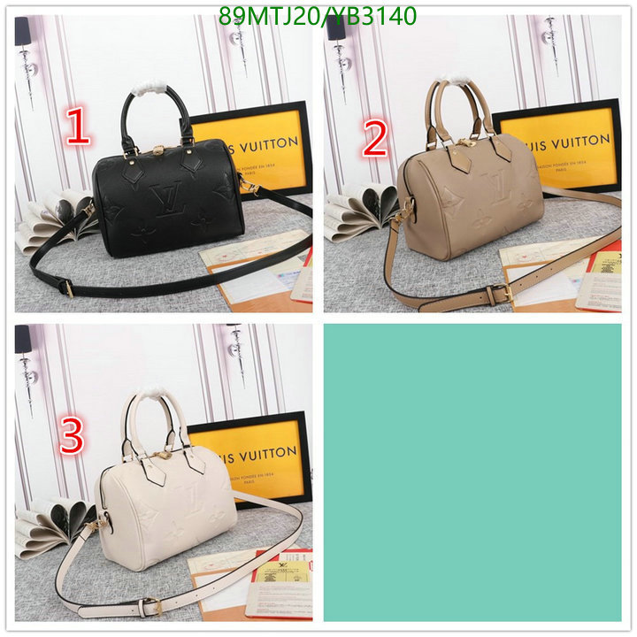 LV Bags-(4A)-Speedy-,Code: YB3140,$: 89USD