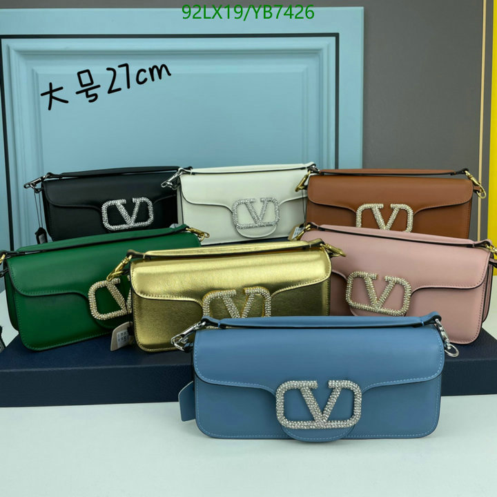 Valentino Bag-(4A)-LOC-V Logo ,Code: YB7426,$: 92USD