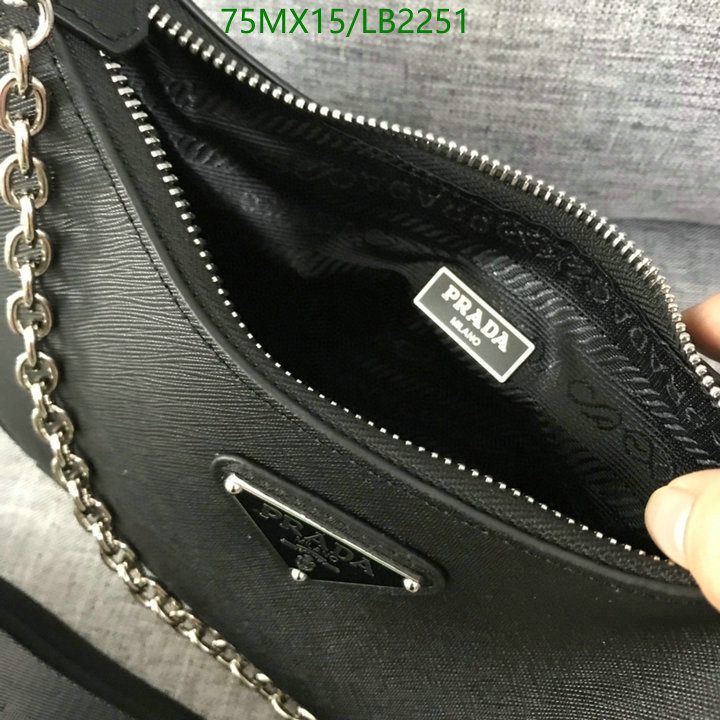 Prada Bag-(4A)-Re-Edition 2005,Code: LB2251,$: 75USD