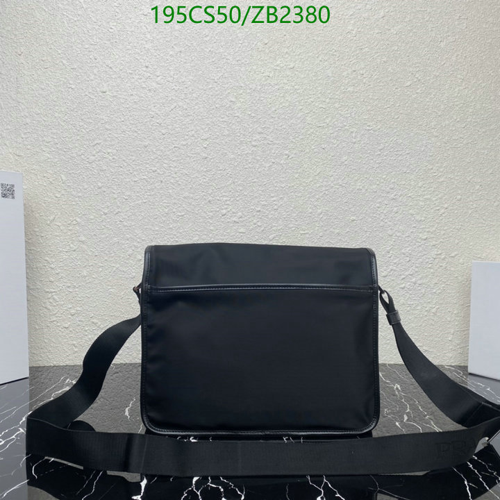 Prada Bag-(Mirror)-Diagonal-,Code: ZB2380,$: 195USD