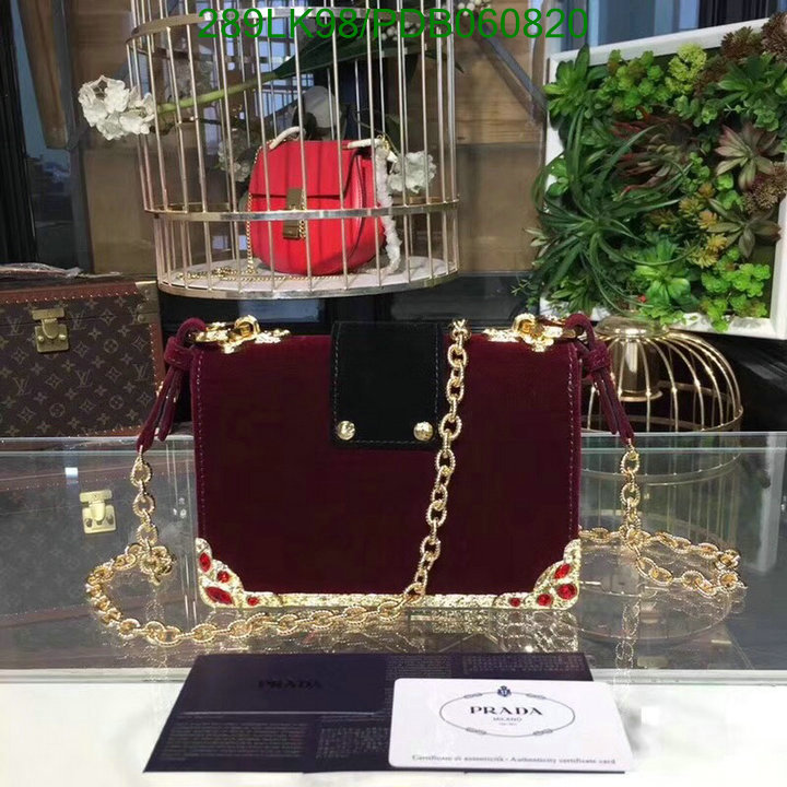 Prada Bag-(Mirror)-Diagonal-,Code: PDB060820,$: 289USD