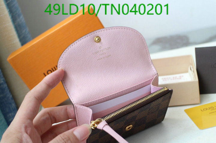 LV Bags-(Mirror)-Wallet-,Code: TN040201,$: 49USD