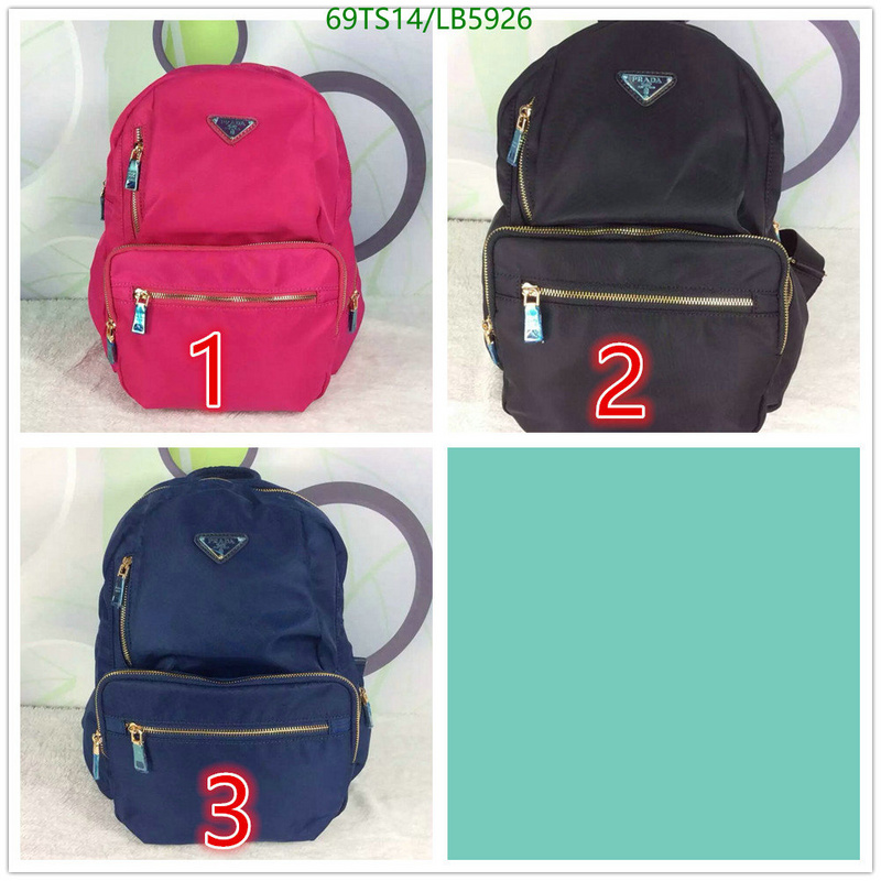 Prada Bag-(4A)-Backpack-,Code: LB5926,$: 69USD