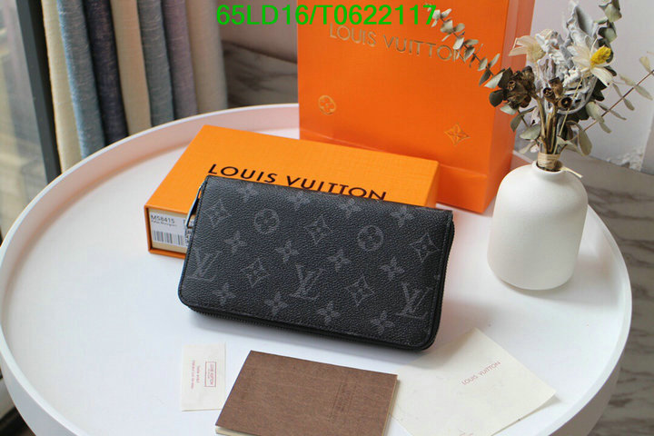 LV Bags-(Mirror)-Wallet-,Code: T0622117,$: 65USD