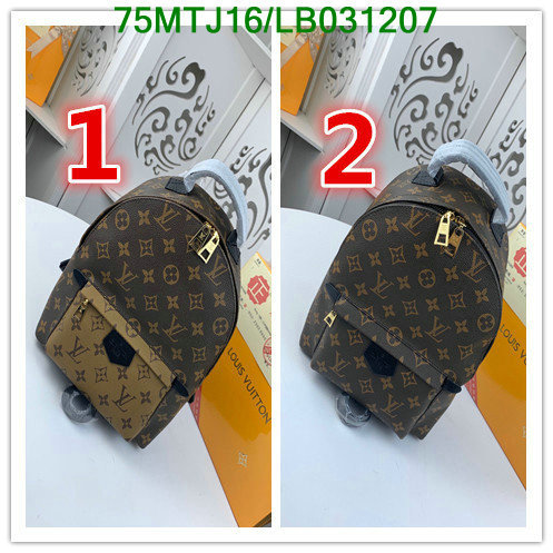 LV Bags-(4A)-Backpack-,Code: LB031207,$: 75USD