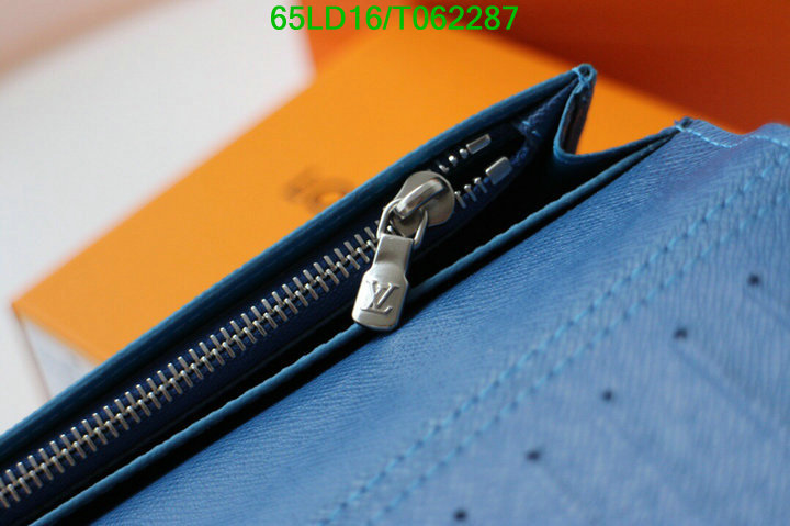 LV Bags-(Mirror)-Wallet-,Code: T062287,$: 65USD