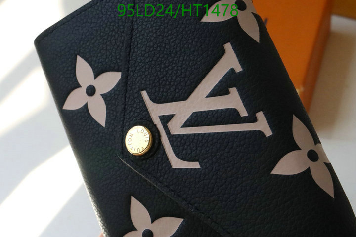 LV Bags-(Mirror)-Wallet-,Code: HT1478,$: 95USD