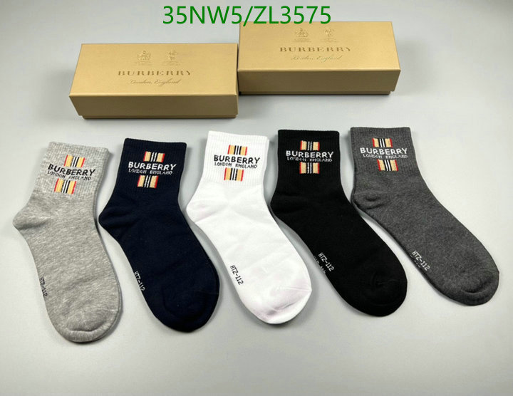 Sock-Burberry, Code: ZL3575,$: 35USD