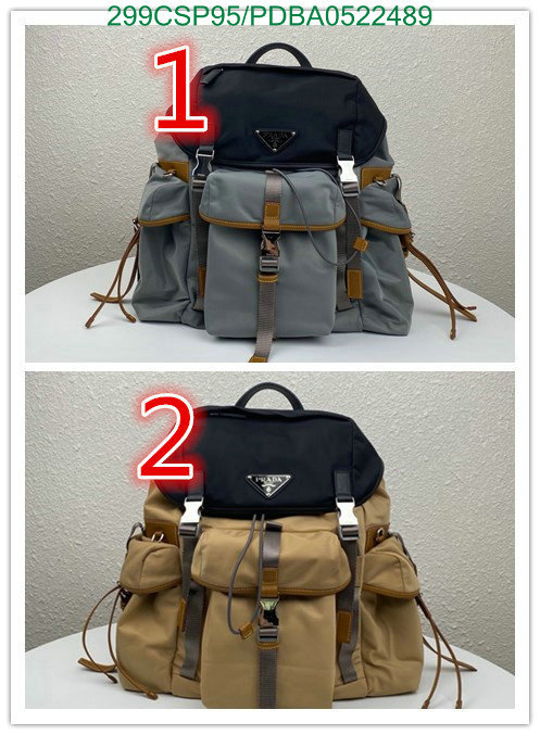 Prada Bag-(Mirror)-Backpack-,Code: PDBA0522489,$: 299USD