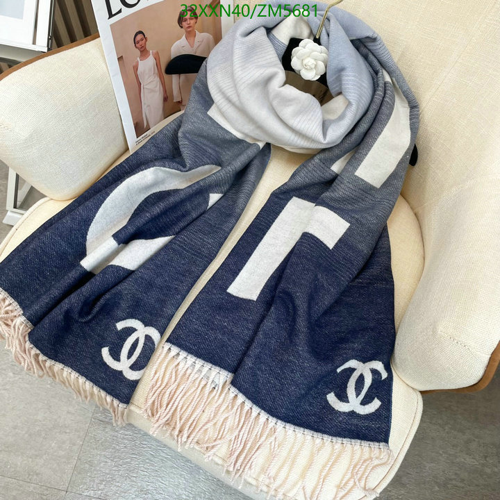 Scarf-Chanel, Code: ZM5681,$: 32USD