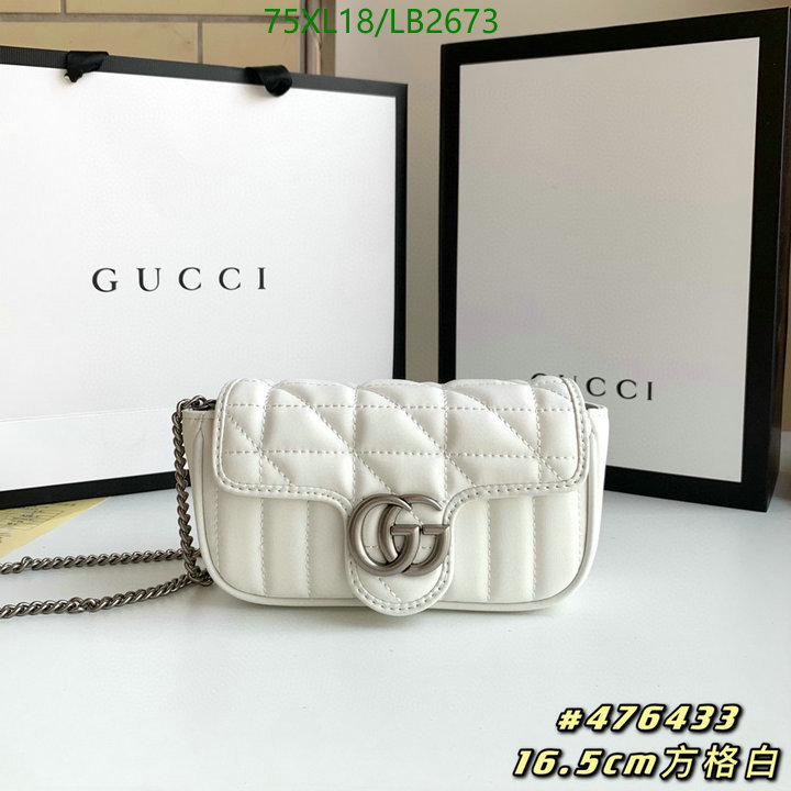 Gucci Bag-(4A)-Marmont,Code: LB2673,$: 75USD