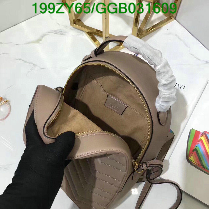 Gucci Bag-(Mirror)-Backpack-,Code: GGB031609,$: 199USD