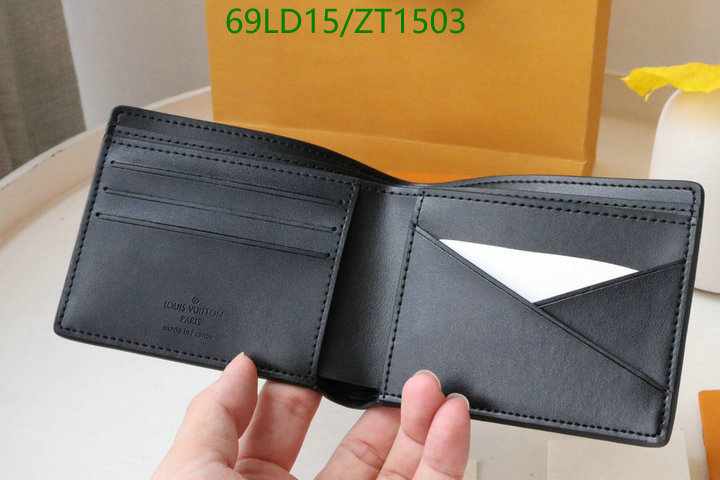 LV Bags-(Mirror)-Wallet-,Code: ZT1503,$: 69USD