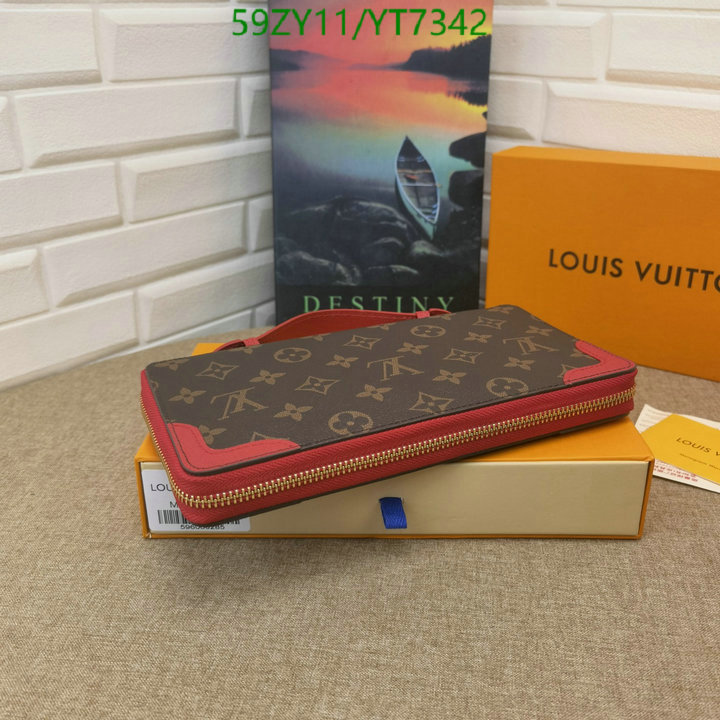 LV Bags-(4A)-Wallet-,Code: YT7342,$: 59USD