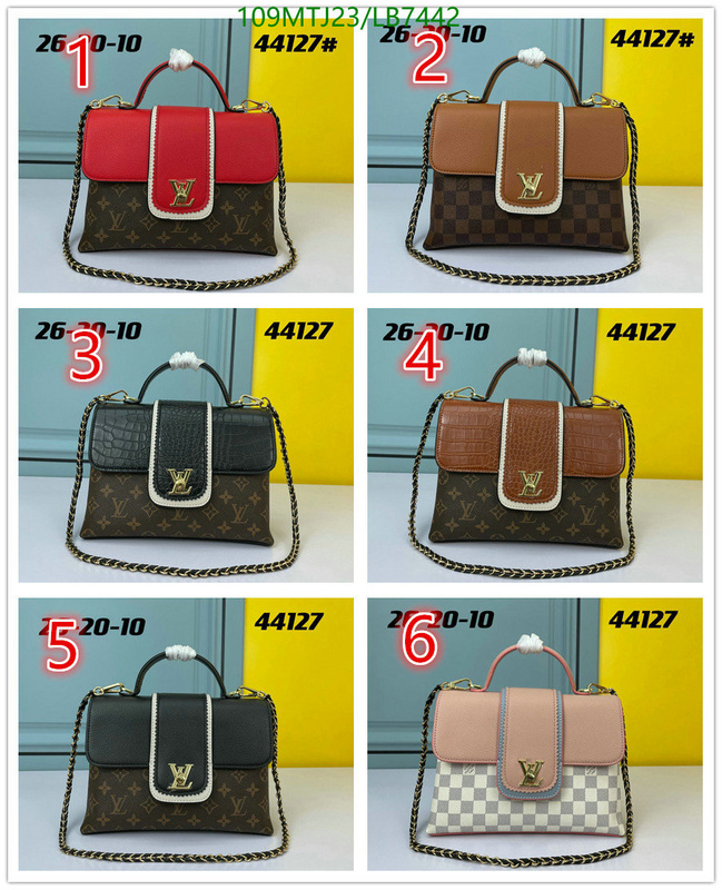 LV Bags-(4A)-Handbag Collection-,Code: LB7442,$: 109USD