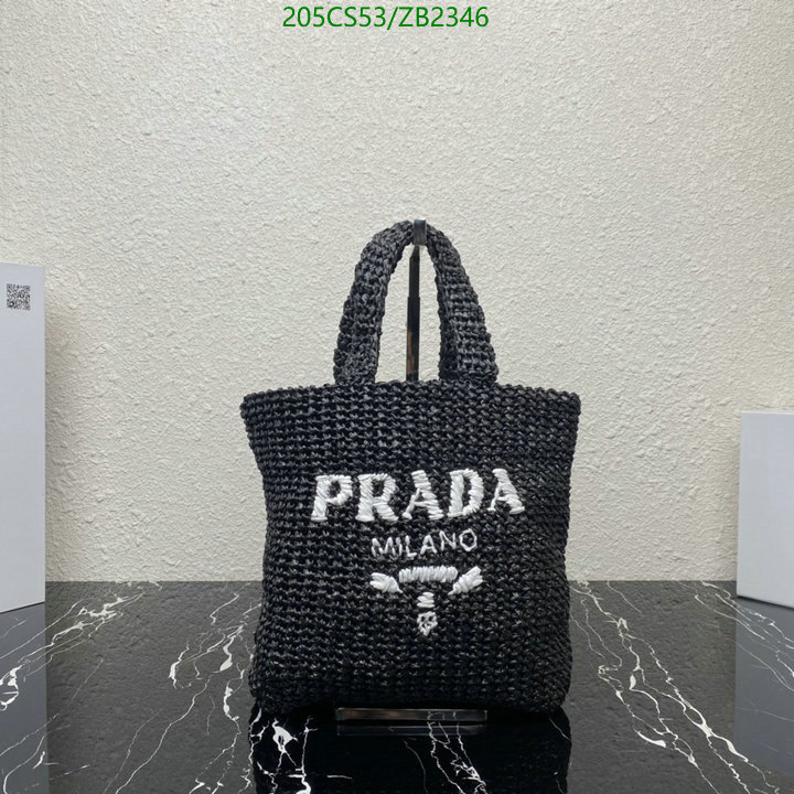 Prada Bag-(Mirror)-Handbag-,Code: ZB2346,$: 205USD