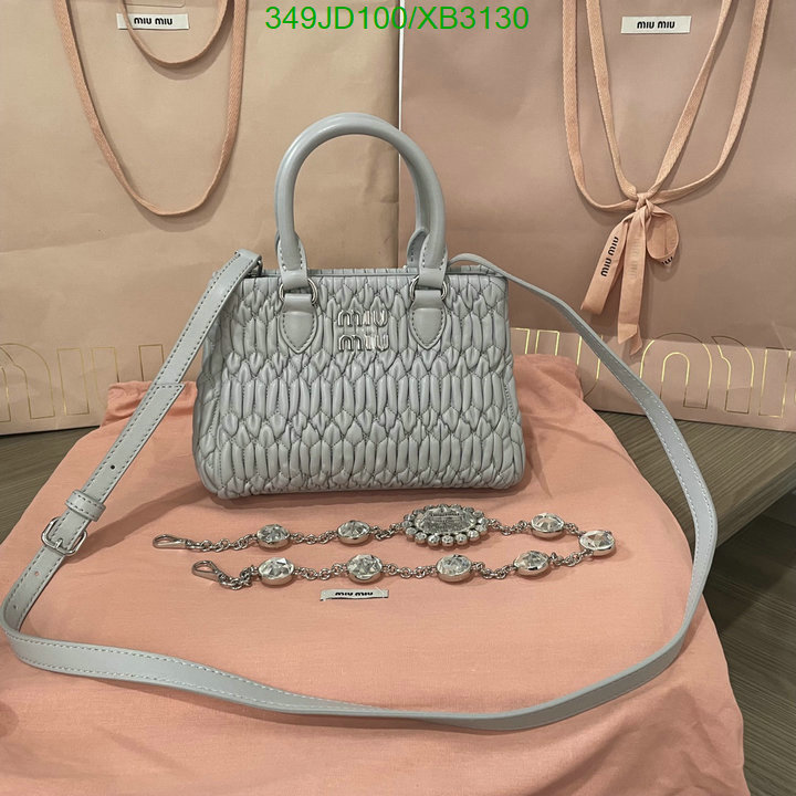 Miu Miu Bag-(Mirror)-Handbag-,Code: XB3130,$: 349USD