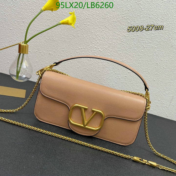 Valentino Bag-(4A)-LOC-V Logo ,Code: LB6260,$: 95USD