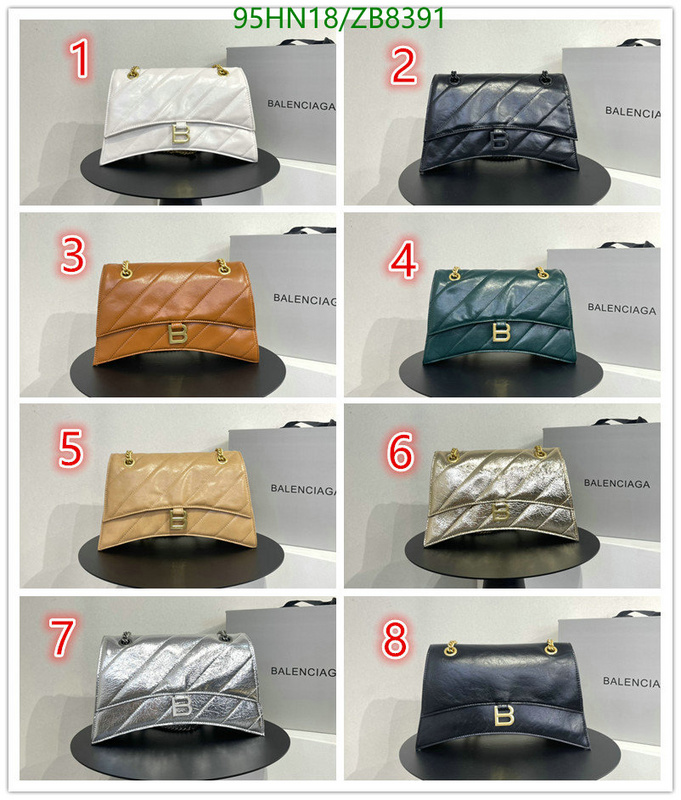 Balenciaga Bag-(4A)-Hourglass-,Code: ZB8391,