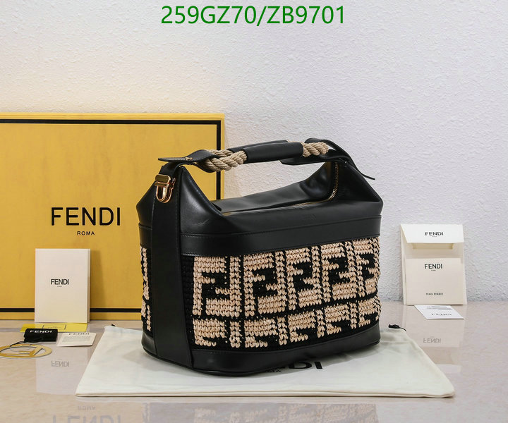 Fendi Bag-(Mirror)-Handbag-,Code: ZB9701,$: 259USD