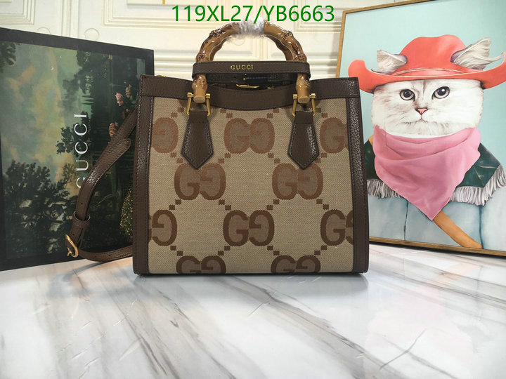 Gucci Bag-(4A)-Diana-Bamboo-,Code: YB6663,$: 119USD