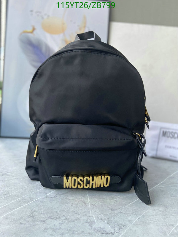 Moschino Bag-(Mirror)-Backpack-,Code: ZB799,$: 115USD