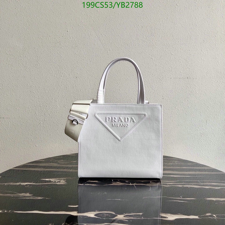 Prada Bag-(Mirror)-Diagonal-,Code: YB2788,$: 199USD