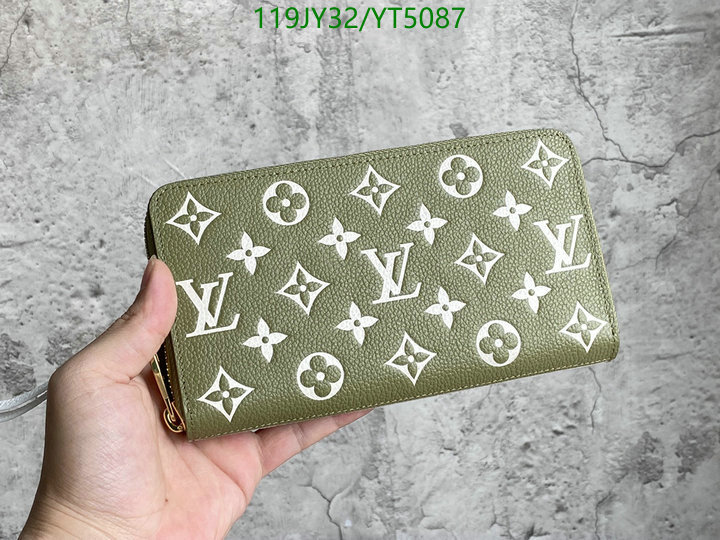 LV Bags-(Mirror)-Wallet-,Code: YT5087,$: 119USD