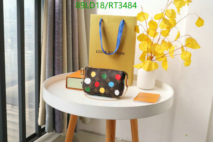 LV Bags-(Mirror)-Wallet-,Code: RT3484,$: 89USD