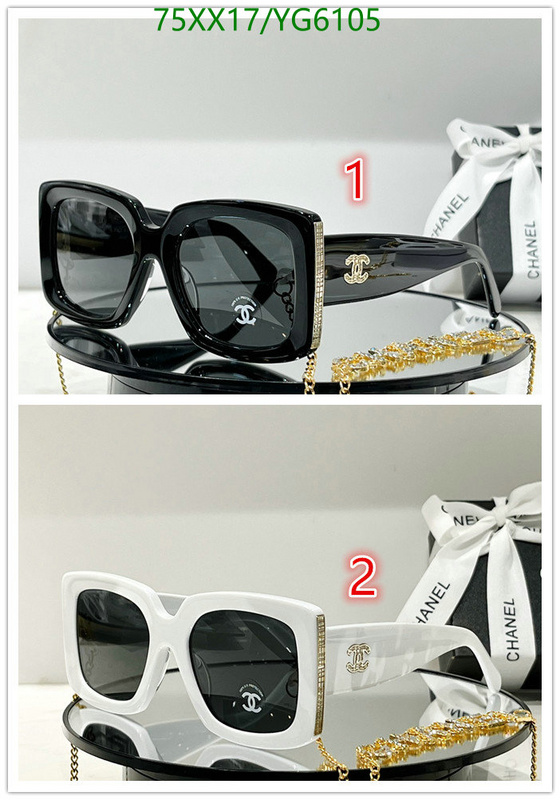 Glasses-Chanel,Code: YG6105,$: 75USD