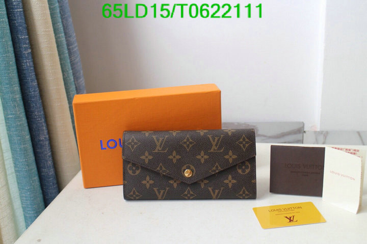 LV Bags-(Mirror)-Wallet-,Code: T0622111,$: 65USD