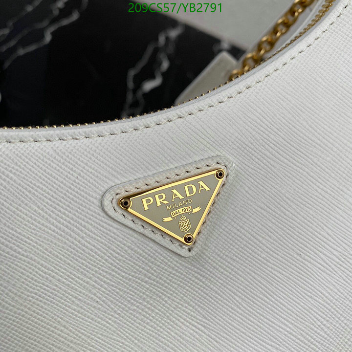 Prada Bag-(Mirror)-Diagonal-,Code: YB2791,$: 209USD