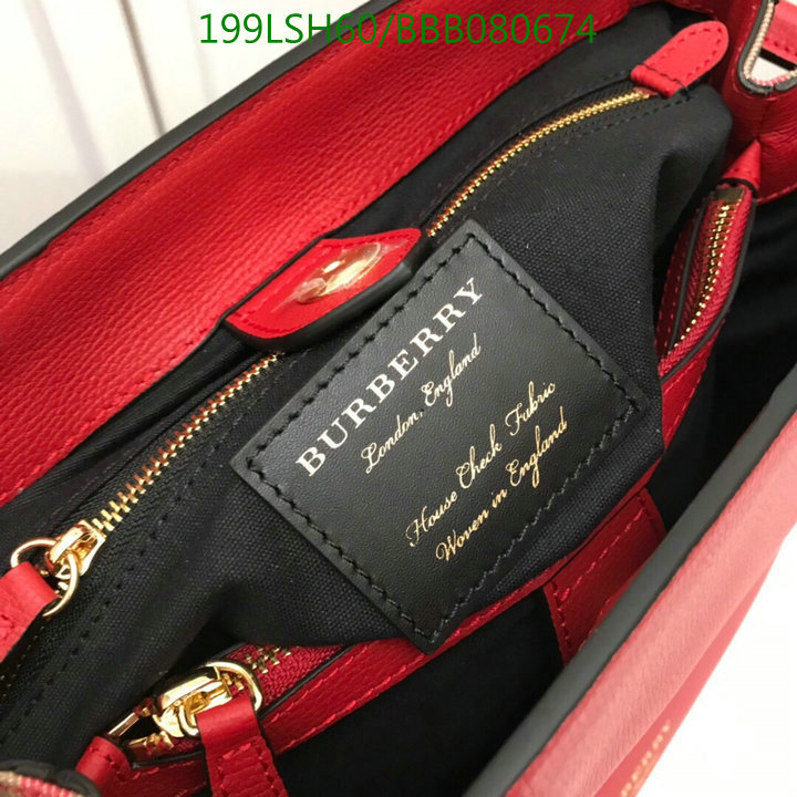 Burberry Bag-(Mirror)-Handbag-,Code: BBB080674,$:199USD