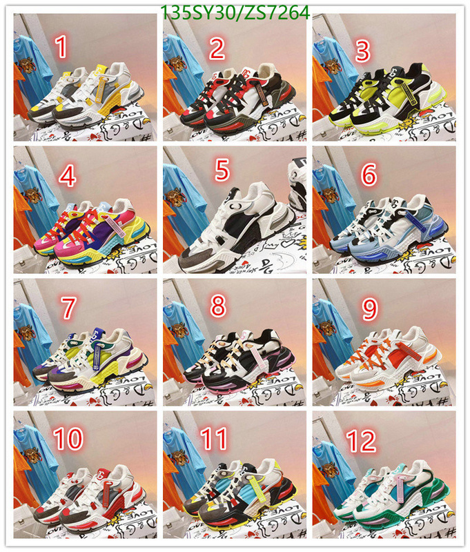 Women Shoes-D&G, Code: ZS7264,$: 135USD