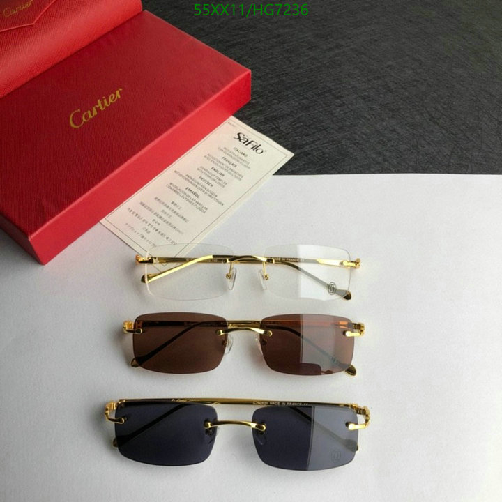 Glasses-Cartier, Code: HG7236,$: 55USD