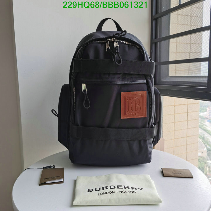 Burberry Bag-(Mirror)-Backpack-,Code: BBB061321,$: 229USD