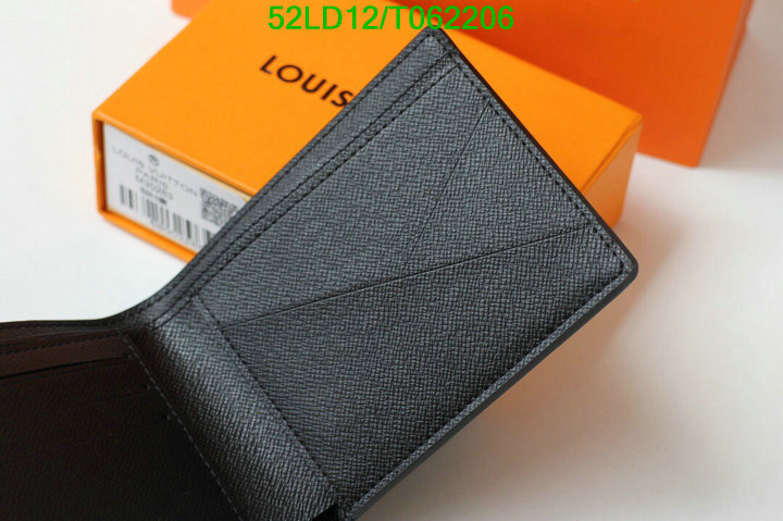 LV Bags-(Mirror)-Wallet-,Code: T062206,$: 52USD