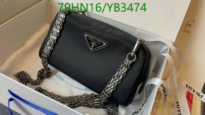 Prada Bag-(4A)-Diagonal-,Code: YB3474,$: 79USD