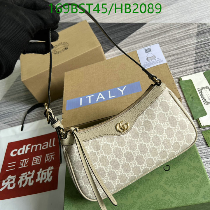 Gucci Bag-(Mirror)-Diagonal-,Code: HB2089,$: 169USD