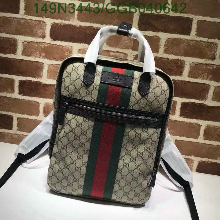 Gucci Bag-(Mirror)-Backpack-,Code:GGB040642,$:149USD