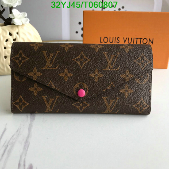 LV Bags-(4A)-Wallet-,Code: T060807,$: 32USD