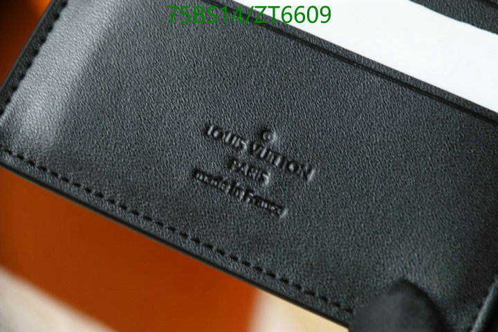 LV Bags-(Mirror)-Wallet-,Code: ZT6609,$: 75USD