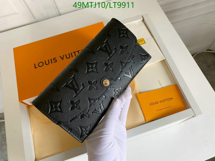 LV Bags-(4A)-Wallet-,Code: LT9911,$: 49USD