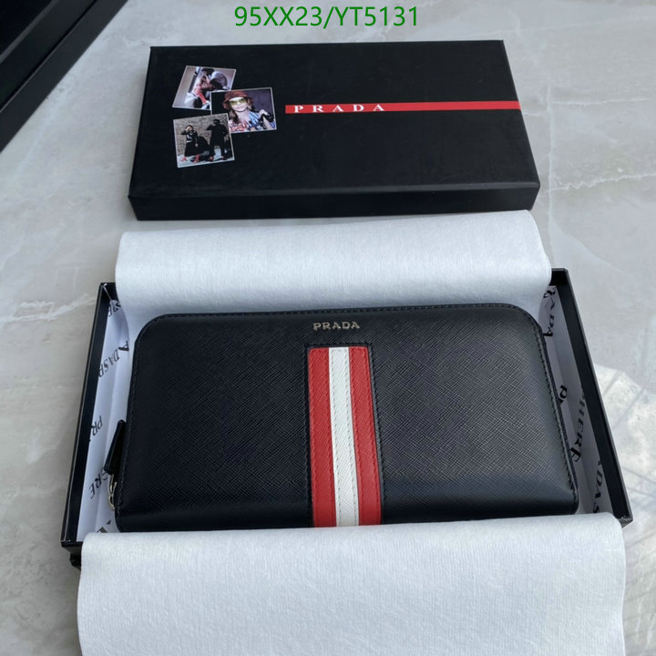 Prada Bag-(Mirror)-Wallet-,Code: YT5131,$: 95USD