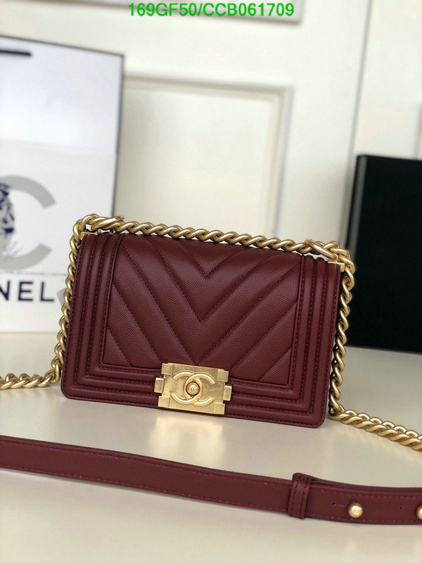 Chanel Bags -(Mirror)-Le Boy,Code: CCB061709,$: 169USD