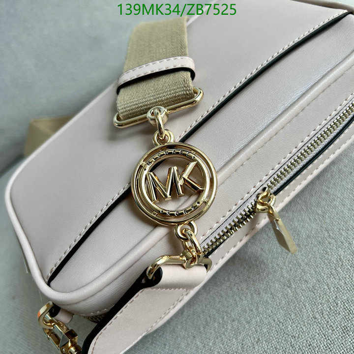 Michael Kors Bag-(Mirror)-Diagonal-,Code: ZB7525,$: 139USD