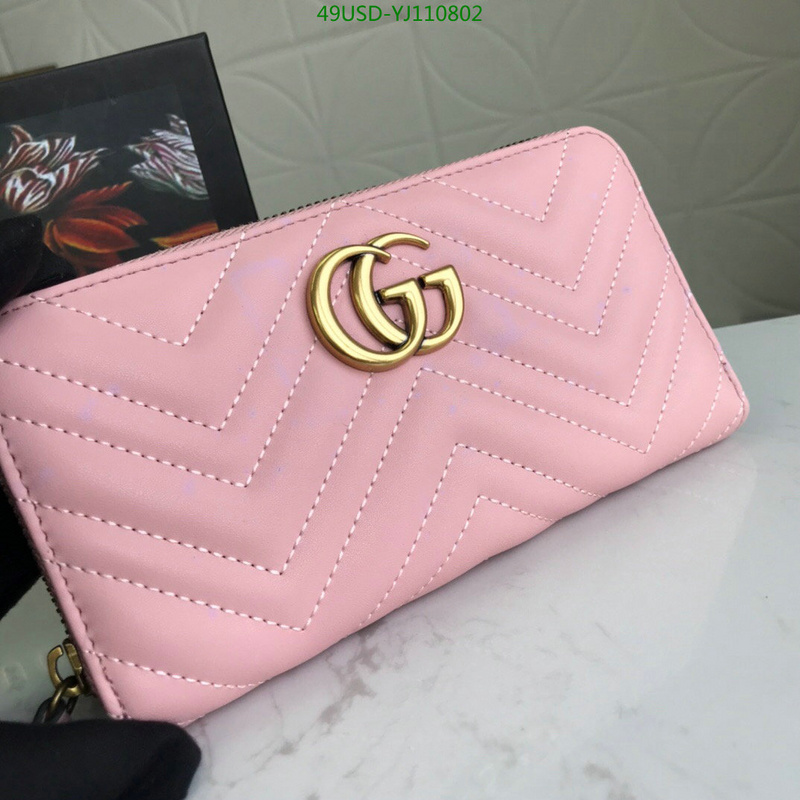 Gucci Bag-(4A)-Wallet-,Code: YJ110802,$:49USD