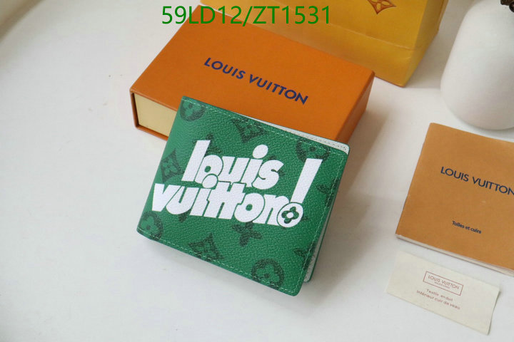 LV Bags-(Mirror)-Wallet-,Code: ZT1531,$: 59USD